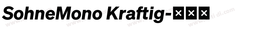 SohneMono Kraftig字体转换
